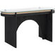 Adora 60 X 20 inch Clear / Black Console Table